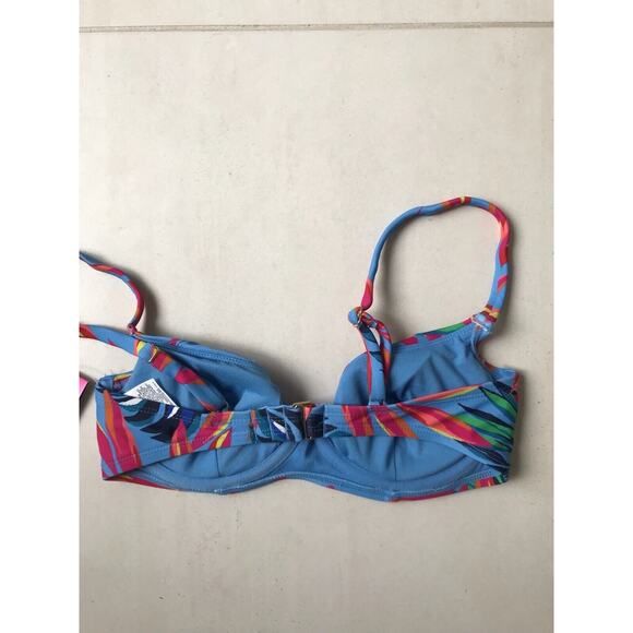 Tabitha Brown Target Bikini Top Floral Padded Underwire - Picture 5 of 7